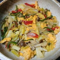 ナーちゃん's cooksnap of when they made 野菜と卵の甘辛炒め.