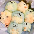 クルミ☆'s cooksnap of when they made すみっこぐらしパン～♪.