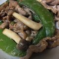 anemonenan's cooksnap of when they made スナップえんどうと豚肉のマヨ醤いため.