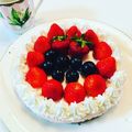 sayu‪♡'s cooksnap of when they made ミキサーだけ！簡単いちごムースケーキ♥️.