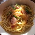 クックKC557C☆'s cooksnap of when they made 簡単！ウィンナーと玉ねぎのスパゲッティ.