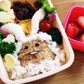 ちなまま's cooksnap of when they made 簡単♪　なめこ（白ウサギなめこ）キャラ弁.