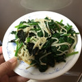 ☆あおはるママ☆'s cooksnap of when they made 簡単に♪ほうれん草とえのきの海苔あえ.