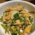 sunnosuke☆'s cooksnap of when they made 筍と卵と三つ葉の炒め物.