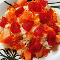 のんべぇヒロ's cooksnap of when they made 簡単 余ったお刺身で海鮮ばらちらし♪.
