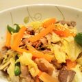 イエローバード's cooksnap of when they made 豚キャベ丼♪.