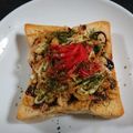 プニのふ04's cooksnap of when they made ♡　　お好み焼き風　トースト　　♡.