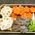 yura1214's cooksnap of when they made おせちに！きれいなお花の飾り切り♪.