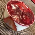 I_am_Kmama's cooksnap of when they made フレジェ風 苺のレアチーズケーキ.