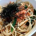 こてつんつん♪'s cooksnap of when they made ☆ねぎと桜えびの和風パスタ☆.