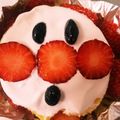 ほのけんmama's cooksnap of when they made アンパンマン birthday cake.