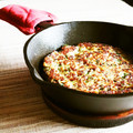 kebeibiko's cooksnap of when they made ＊さば缶のぺったん焼き＊.