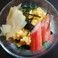 307号室's cooksnap of when they made ミニ薔薇☆グラス寿司.