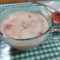 きゃんヴぇる's cooksnap of when they made 美肌効果に期待★簡単アレンジ♪イチゴ甘酒.