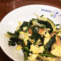 ぴょん吉Cafe's cooksnap of when they made ほうれん草とウィンナーの卵炒め♪.