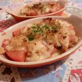 rie-tin's cooksnap of when they made *トマトとアスパラ★ニンニクチーズ焼き*.