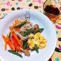 ﾁｲﾁｬﾝﾏﾏ's cooksnap of when they made 豚と野菜の乗っけ盛り.