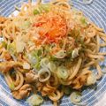 chibijuju's cooksnap of when they made 汁なし肉うどん.