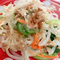 みっくママ's cooksnap of when they made もやしと葉野菜と鰹節のポン酢和え.