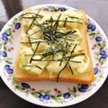 ＊きしろ＊'s cooksnap of when they made 海苔香る❀ﾌﾞﾛｯｺﾘｰ茎の和トースト.
