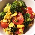 skigw's cooksnap of when they made トマトとブロッコリーのシンプル卵炒め.