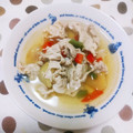 ﾁｲﾁｬﾝﾏﾏ's cooksnap of when they made 豚とインゲンのごま和風スープ♪.