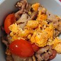 まな姫's cooksnap of when they made ＊豚肉とトマトの卵炒め＊.