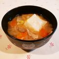 Richland☆Y's cooksnap of when they made 豚汁に餅☝これをお雑煮と言う…私。お雑煮.