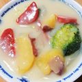 ナーちゃん's cooksnap of when they made さつま芋とブロッコリーのクリーム煮.