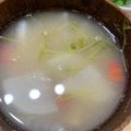 ポメちょん's cooksnap of when they made ベーコンと野菜のお味噌汁.