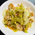 J_son's cooksnap of when they made ☆簡単☆豚こまレタスの塩レモン炒め.