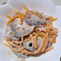 チャナチカ's cooksnap of when they made 簡単！れんこんと人参のごまマヨサラダ.