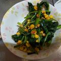 ミカチュウ's cooksnap of when they made 誰でもできる！ほうれん草とコーンのソテー.