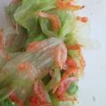 ykkkk's cooksnap of when they made レタスと桜えびの塩だれ和え。.