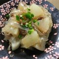 ビキナーもんちゃん's cooksnap of when they made ホテル朝食☆梅大根.