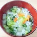 ♡さやすけ♡'s cooksnap of when they made めっけもん♪身近な野菜の七草かゆ風.