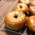 ＢＲＯＷＮ's cooksnap of when they made 全粒粉とはちみつのベーグル.