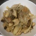ユウキ＊'s cooksnap of when they made 鶏肉とエリンギのガーリックバター炒め.