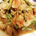 れったん♡♡'s cooksnap of when they made 簡単！豚肉とニンニクの芽の焼肉のたれ炒め.
