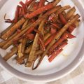 4児男子母さんの台所's cooksnap of when they made 牛蒡と人参のコチュジャン炒め.