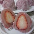 ○o。あかり。o○'s cooksnap of when they made 苺ピュレで春色♪苺大福☆.