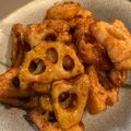 ゆーcha's cooksnap of when they made レンコンのガーリック醤油マヨサクサク炒め.