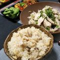 あゆまんま♪'s cooksnap of when they made なんちゃってアワビの炊き込みご飯.