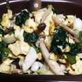 ななげんき's cooksnap of when they made しめじとほうれん草のいり卵。醤油バターで.