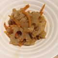 大熊猫さん's cooksnap of when they made レンジで簡単！人参とレンコンのきんぴら.