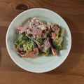 クック1FX93J☆'s cooksnap of when they made ◆ブロッコリーとベーコンのごまマヨサラダ.