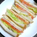 ジョングレ's cooksnap of when they made レタスたっぷりお手軽サンドイッチ.