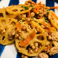 わか★'s cooksnap of when they made 簡単!!鶏挽き肉と蓮根のきんぴら.