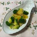 yesmama's cooksnap of when they made 朝食に！ブロッコリーと八朔のサラダ.