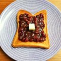 meple☆'s cooksnap of when they made 名古屋名物小倉トースト＋クリームチーズ♪.